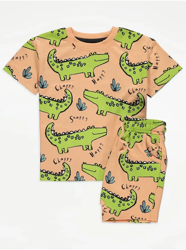 George crocodile summer shirt with shorts