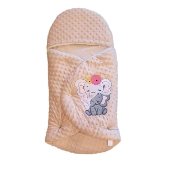 Baby elephant bedding 4-piece set (Mattress , Head Rest Pillow, Blanket & Sleeping Bag) - Image 4