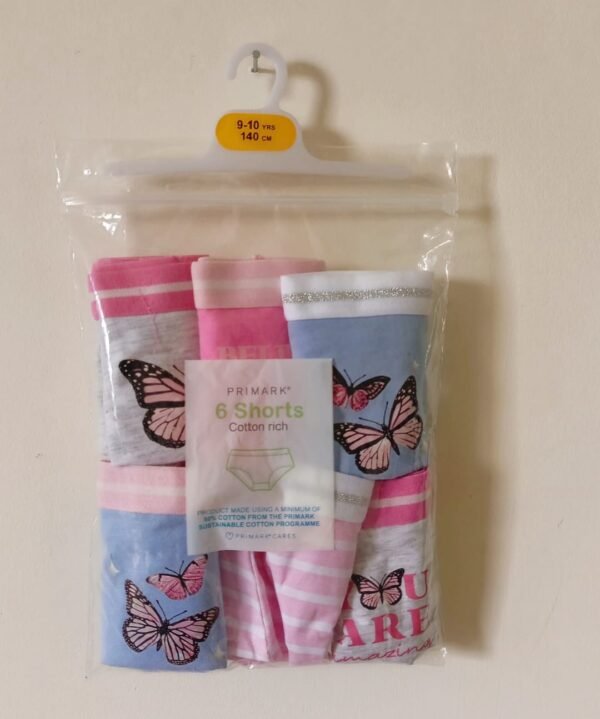 Primark set of 6 butterfly underwear