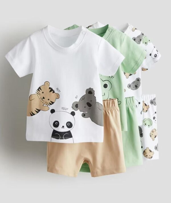 H&M 3 pack shirts & shorts