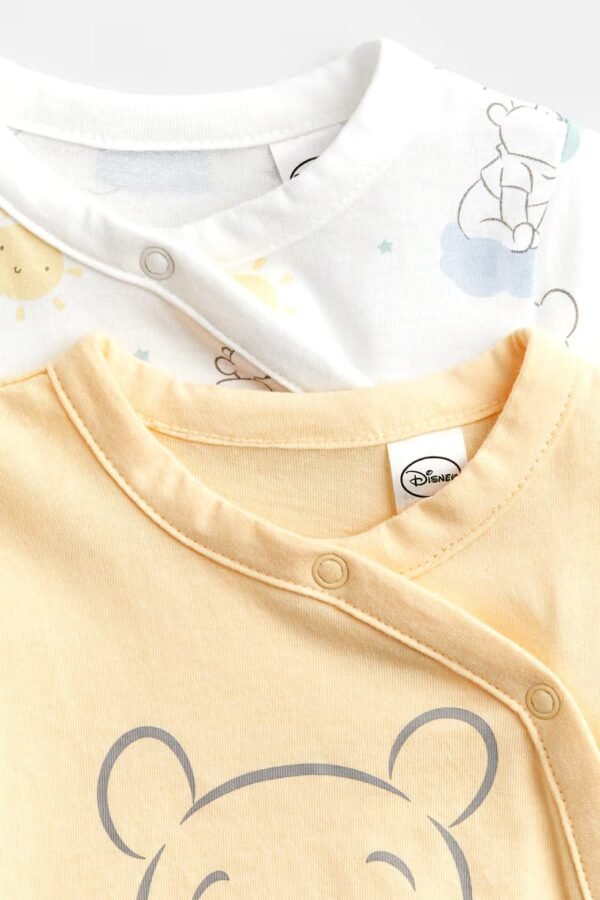 H&M baby set of 2 pooh open feet rompers - Image 2