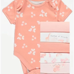 George best friends butterfly print bodysuits 7 pack