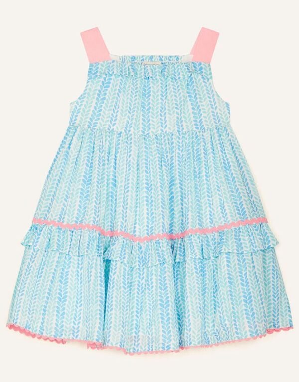 Monsoon baby blue sleeveless frock