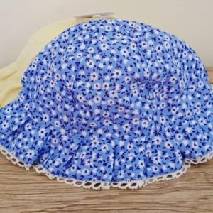 Nutmeg baby 2-piar floral cap(12-18m)