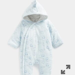 Mother care all-in-one baby dino print pramsuit in  (1-3m)