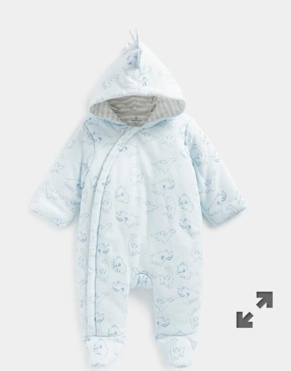 Mother care all-in-one baby dino print pramsuit in  (1-3m)