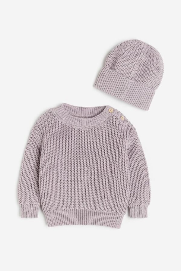 H&M 2-piece knitted cotton set