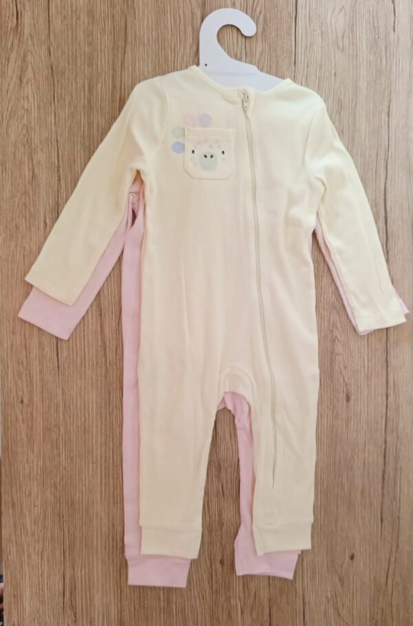 Babytu 2 set of open feet sleepsuits - Image 2